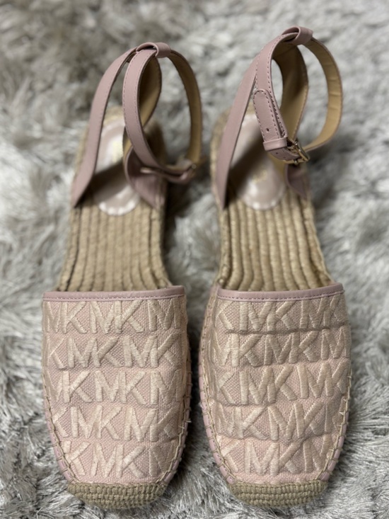 Michael Kors Shoes - Michael Kors light Pink Woven Espadrille Slingbacks sz8